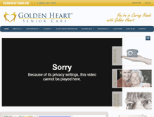 Tablet Screenshot of goldenheartseniorcare.com